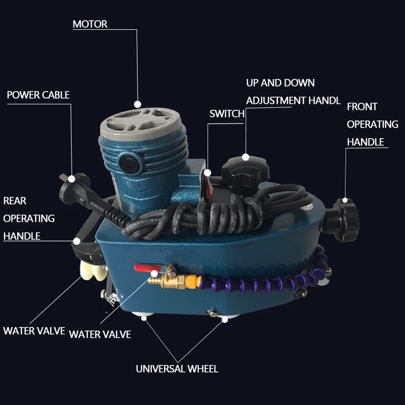 Small Portable Glass Edging Machine Grinding Straight Edge Round Edge Tile Acrylic Crystal And Plexiglass