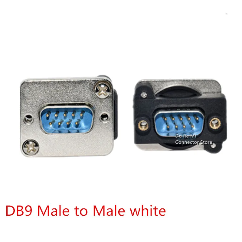 VGA DB15 data cable connector plug DB9 Plug Panel mounting D type connector 3 row 9 15pin port socket female  adapter