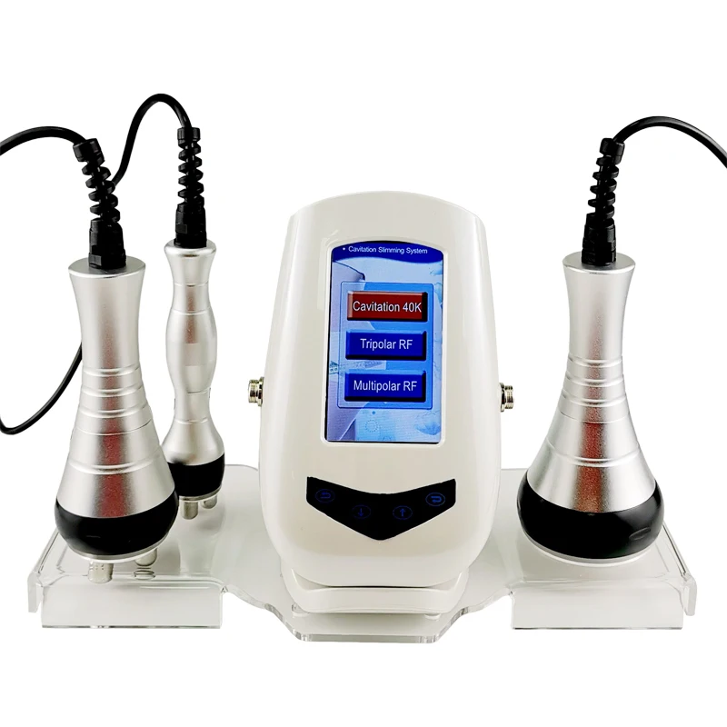 

40K 3 in 1 Ultrasonic cavitation body slimming machine Metal Wand RF Radio Frequency Face Body Beauty Machine Home Salon Spa