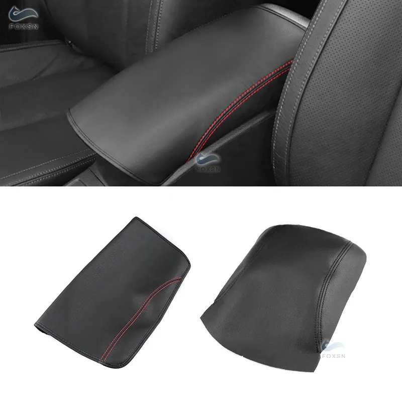 For Nissan X-Trail Rogue 2014 2015 2016 2017 2018 2019 2020 Microfiber Leather Interior Center Console Lid Armrest Cover Trim