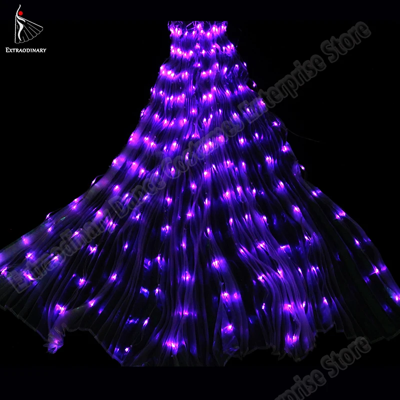 New Isis Wing Led Dance Adults Props 360 Angle LED Wing Butterfly Belly Dance lamp Sticks Performance Accessories 7 Colors