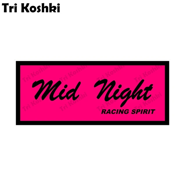 Tri Koshki KCS254 mid night racing spirit Car Sticker PVC Decals Bumper  Sticker on Car Laptop