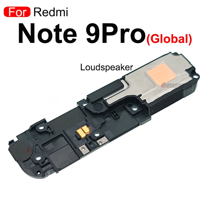 For Redmi Note 9 Pro 9Pro Top Earpiece Ear Speaker Bottom Loudspeaker Buzzer Ringer Flex Cable Replacement Repair Parts