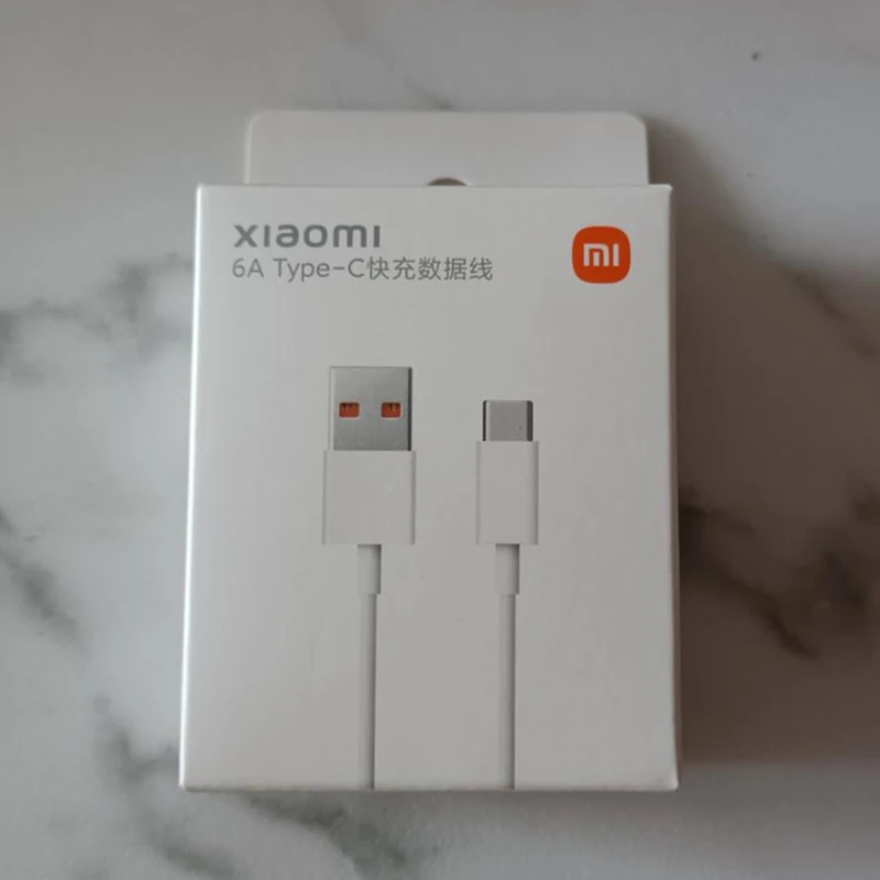 Original Xiaomi 6A Type-C Fast Charging Data Cable/Type-C MFi Cable/ USB-C Data Line 1M For iOS Android Smart Device Charger