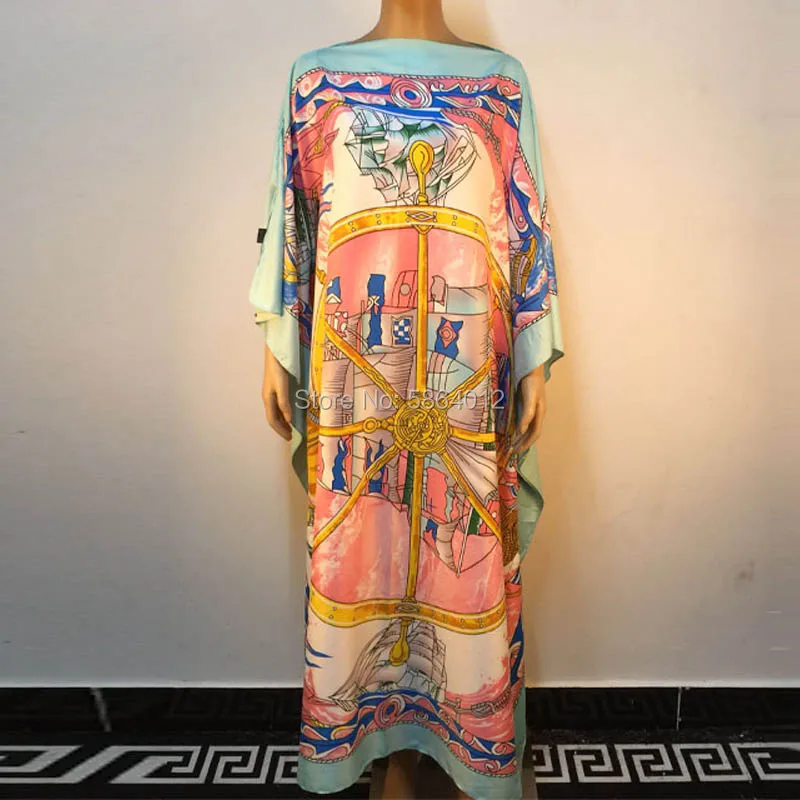 Dashiki Dress Print Bohemia Hijab Loosevetidos Elegantes Muslim Abaya Bazin Robe Gown Broder Riche Sexy Lady Party maxi beach