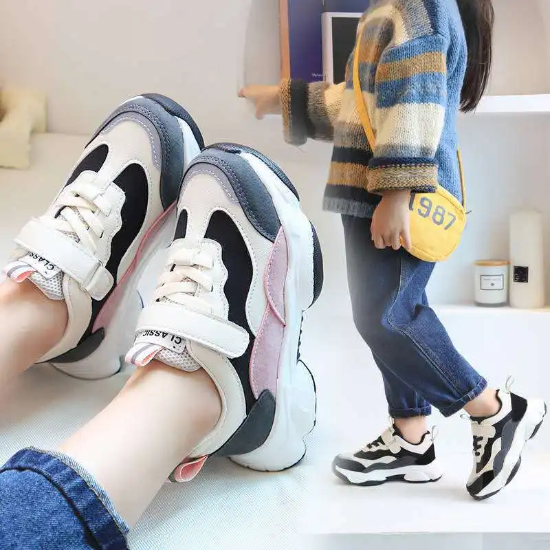 Spring & Autumn Children Sneakers 2021 New Kids Casual Shoes Girls Boys Unisex Flats Sports Running Shoe 4 5 6 7 8 9 10 12 Year