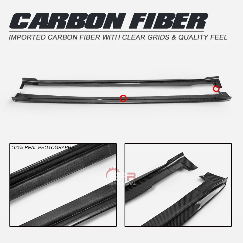 

FRP Side Skirt Trim For Genesis Sedan 2015 DH G80 G-Style Glass/Carbon Fiber Side Skirt Extension Tuning For Genesis Racing