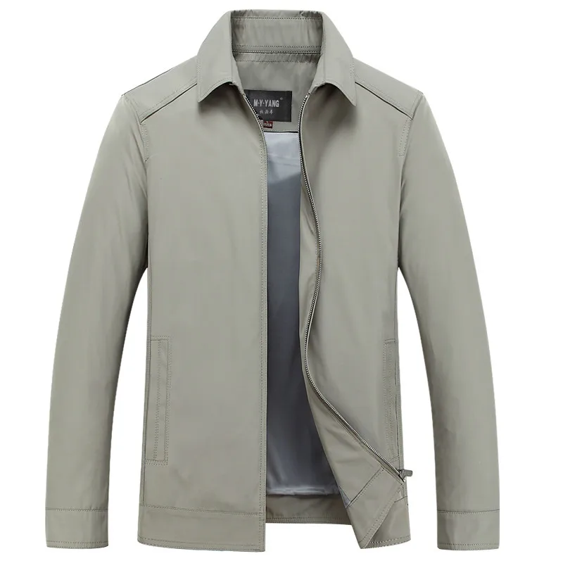 

Men's Casual Autumn And Winter Jacket Men Solid color Coats Male Fashion Turn-down Collar Overcoat