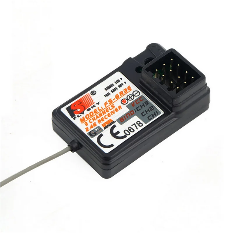 

HOBBYMATE Flysky FS-GR3E Receiver AFHDS 3 Channel 2.4G For FS-GT2 FS-GT2B FS-GT3B FS-GT3C FZ-IT4S RC Car Boat