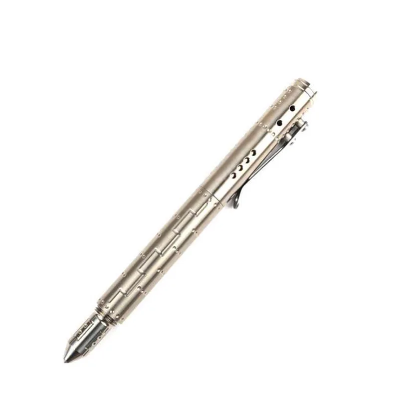 

Multifunctional Titanium Alloy Gel Pen With Clip Tungsten Steel attack Head Self Defense EDC Roller pen Writing Tool 2 in 1