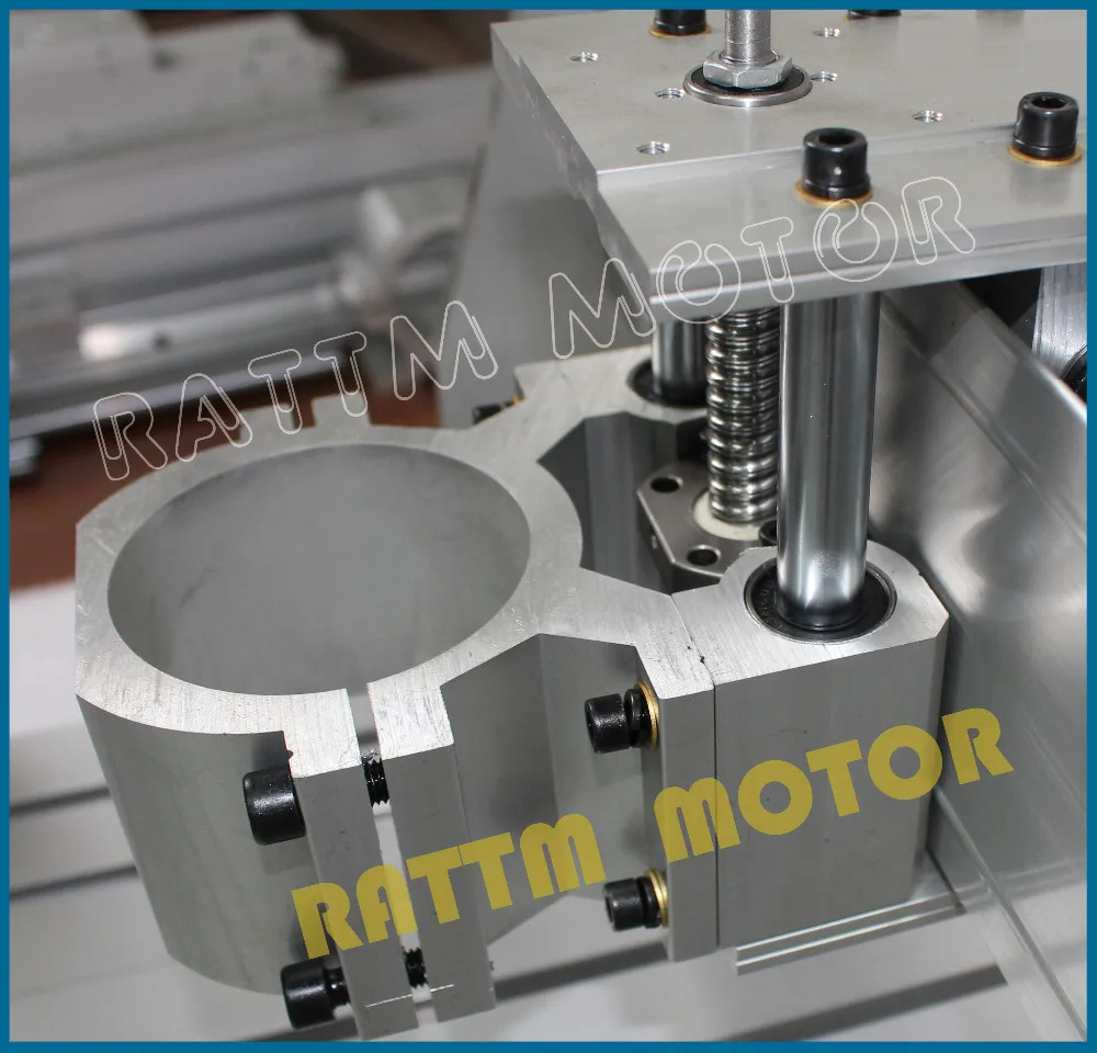 【EU Free VAT】DIY 8060 Z CNC Router Milling Machine Aluminum frame Kit with 80mm Mount bracket Clamp