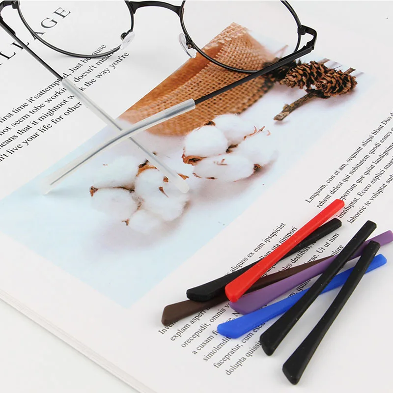 

1Pair Eyeglass Temple Tips Frame Leg Retainer Silicone Anti-slip Holder Elastic Glasses Ear Hook Mirror Leg Glasses Accessories