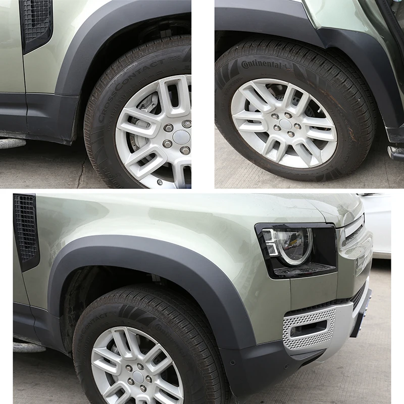 For Land Rover Defender 90 110 20-24 Car Car Fender Flares Arch Wheel Eyebrow Auto Mudguard Lip Body Kit Eyebrow Protector Cover