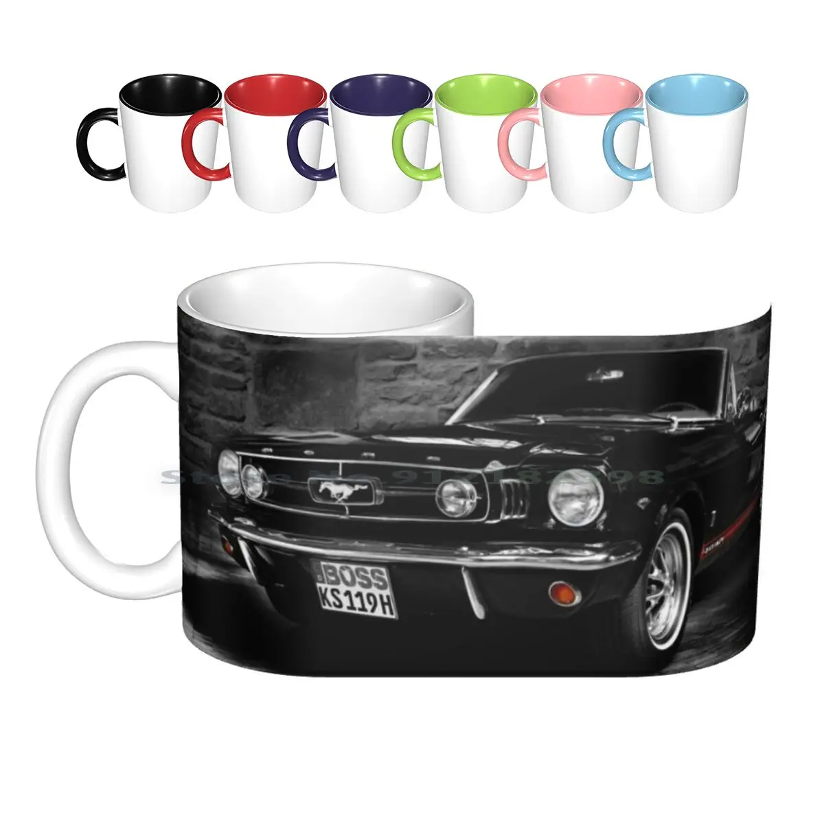 Cabriolet , Black And White Ceramic Mugs Coffee Cups Milk Tea Mug Black And White Cabriolet Gt Macro Logo Horse Horse Logo Logo