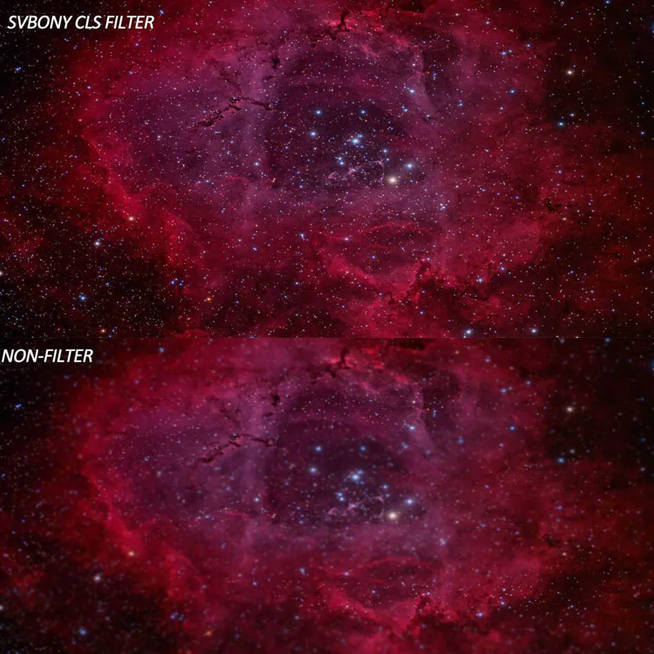 Svbony 1,25''/2'' Breitband-Teleskopfilter für Deep-Sky-Visual-Astronomie Stadtlicht-Reduktionsfilter – Detail 7