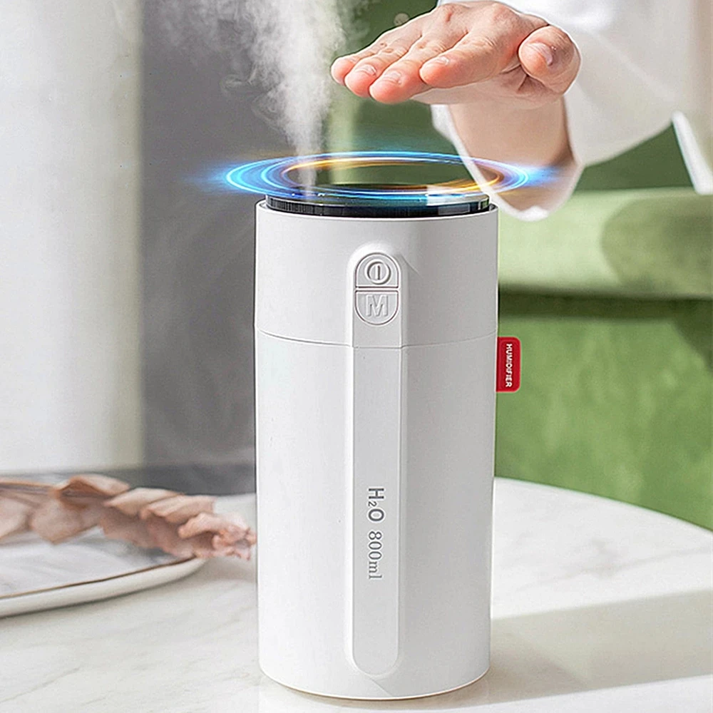 H2O Smart Induction Mini Humidifier Diffuser 2000mAh Battery Rechargeable 800ml Mist Maker Sprayer For Home Office Car