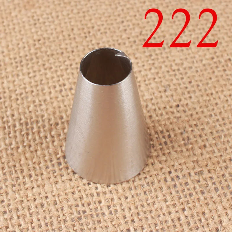 1-2pcs #222S #222 Round peach Piping Nozzles Pastry Tips Decorating Fondant Cake Decorating Sugarcraft Tool Pastry Tool Bakeware