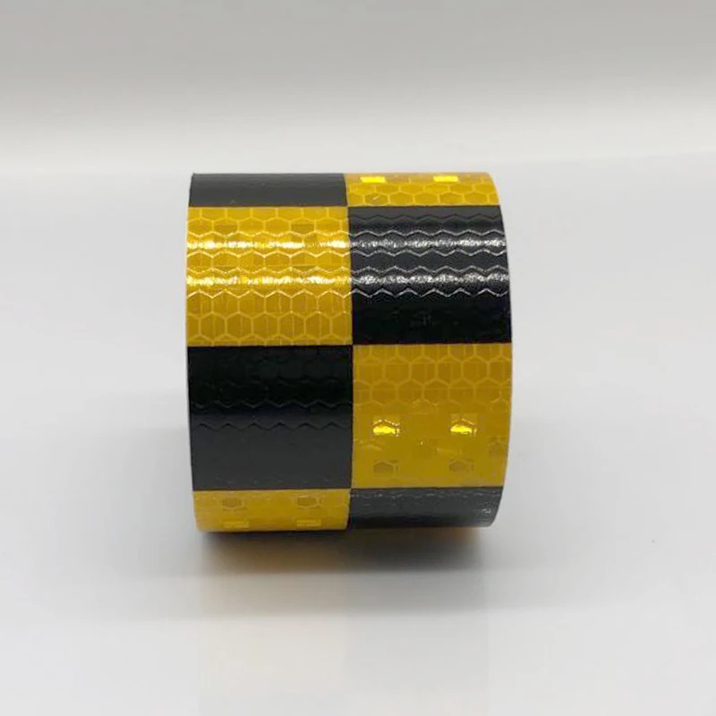 5cmx1m Reflective Bicycle Stickers Adhesive Tape for Yellow black Bike Stickers Bicycle Accessories