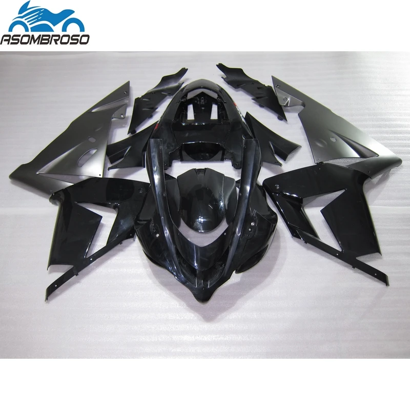 

Street Sports Motorcycle Bodyparts for Kawasaki Ninja ZX10R fairing kit 2004-2005 black plastic fairing set zx10r 04 05 GU30