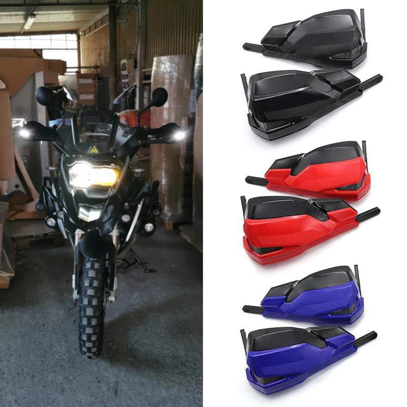 Motorcycle Handguard Hand Brush Guard With LED Signal Lights and Daytime Running Lamp For BMW R1200GS LC F800GS F700GS R1200R