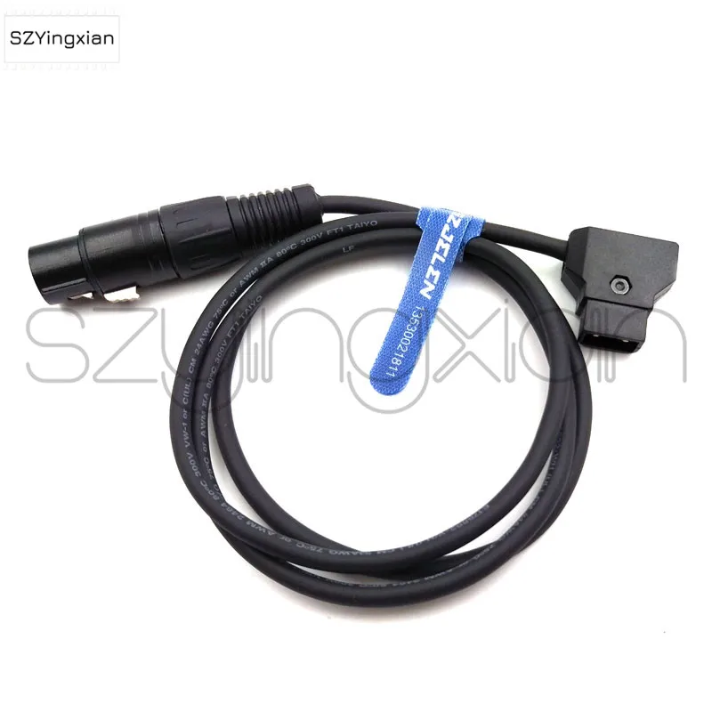 XLR 4-Pin Female To D-Tap Sony Venice F55 SXS Camera Practilite 602 SLR Camera Power Cord