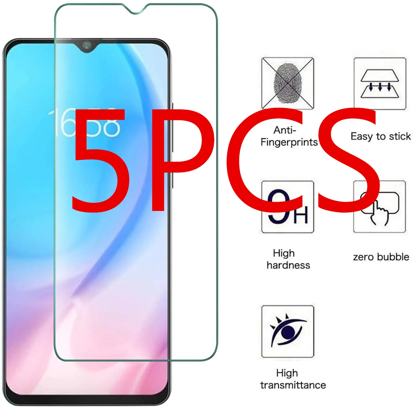 5PCS FOR Cubot Note 20 Pro Tempered glass Protective on Cubot Note 20 NOTE20 20PRO 6.5