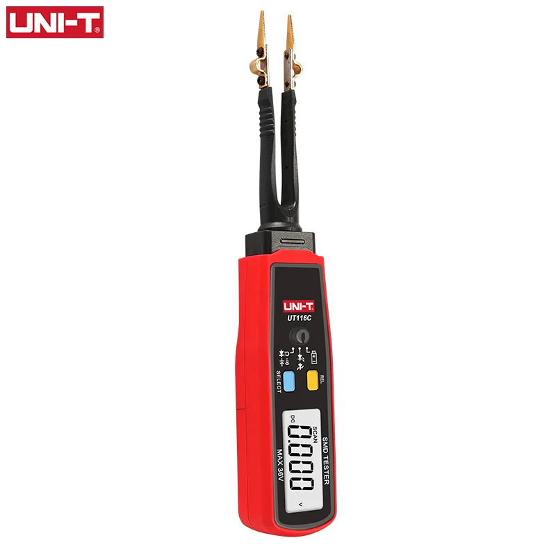 UNI-T UT116A UT116C SMD Tester 36V Voltage Meter Resistance Capacitance Zener Diode Continuity Battery Tester