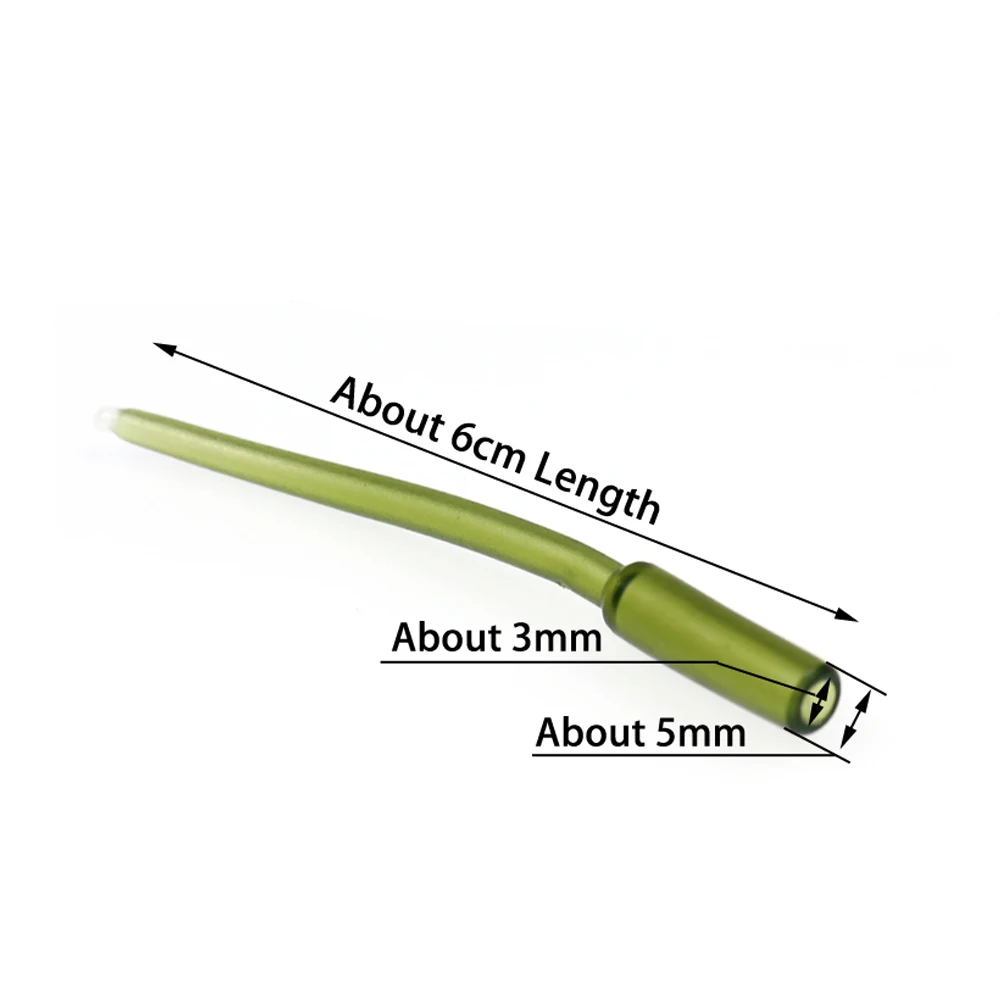 JIGEECARP 12PCS Carp Fishing Inline Weight Insert Cone Tube Soft & Hard Inline Rubber Sleeve Terminal Fish Accessories