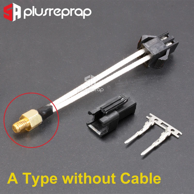 M3 Stud Screw-In Thermistor 100K NTC ATC Semitec 104GT-2 104NT / B3950 300C for 3D Printer Extruder Hotend