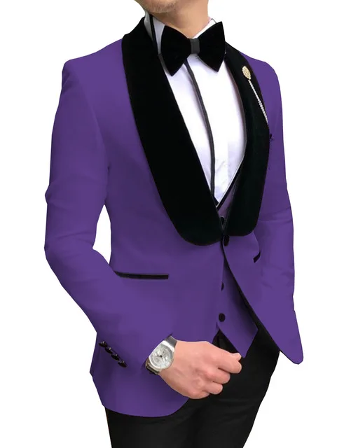 Terno dos homens para o casamento três peças noivo smoking blazer masculino terno do noivo terno de negócios festa de formatura terno (jaqueta + calças + colete)