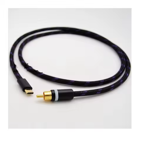 Type-C to RCA Coaxial Audio Cable for Cayin i5 N3 N5ii N52 N5IIS n8 n5mk2 N5 2nd Generation HiBy R3 R5 Portable Player 75 ohm