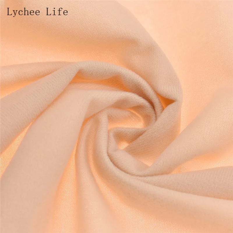 Lychee Life 50x150cm Soft Doll Skin Fabric Solid Color Plush Cloth For Toy Dolls Diy Patchwork Sewing Supplies Accessories