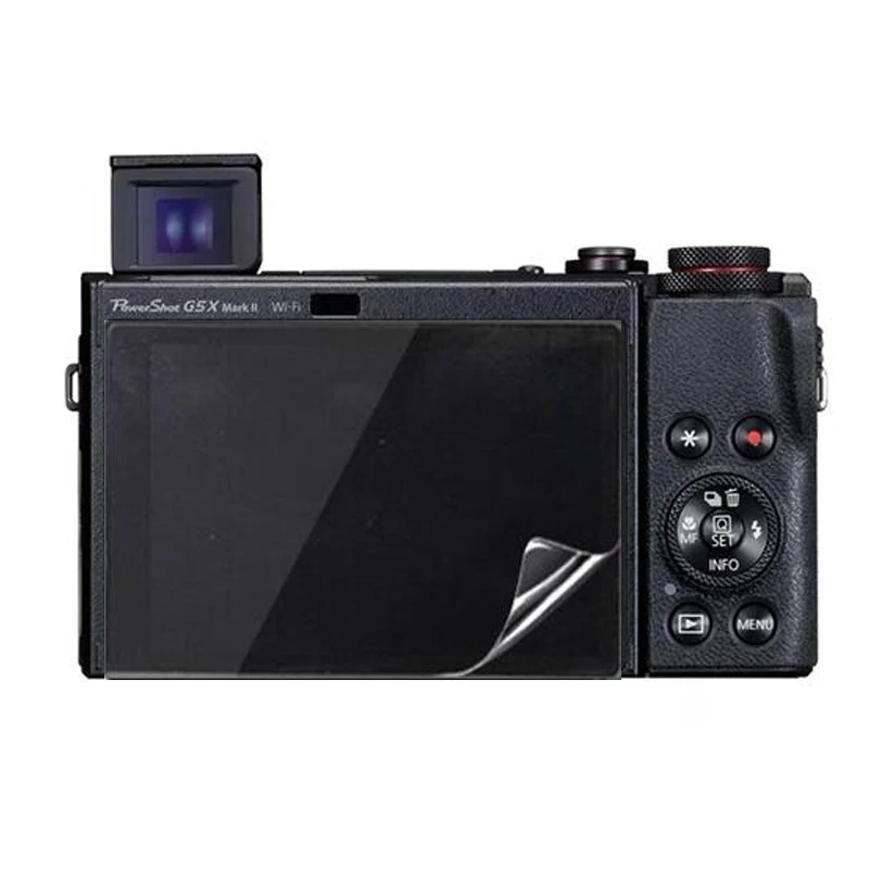 3 x PET ป้องกันหน้าจอ Soft ป้องกันฟิล์มสำหรับ Canon PowerShot G5X Mark II 2/G5 X Mark2 MK2 G5XII กล้อง