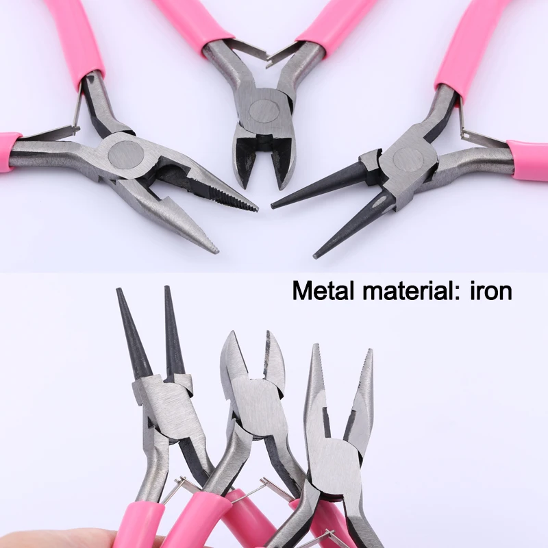 UNNAIER 1/3 Piece Jewelry Making Tools Professional Jewelry Pliers Tool Accessories Clips Jewelry Tools DIY Set