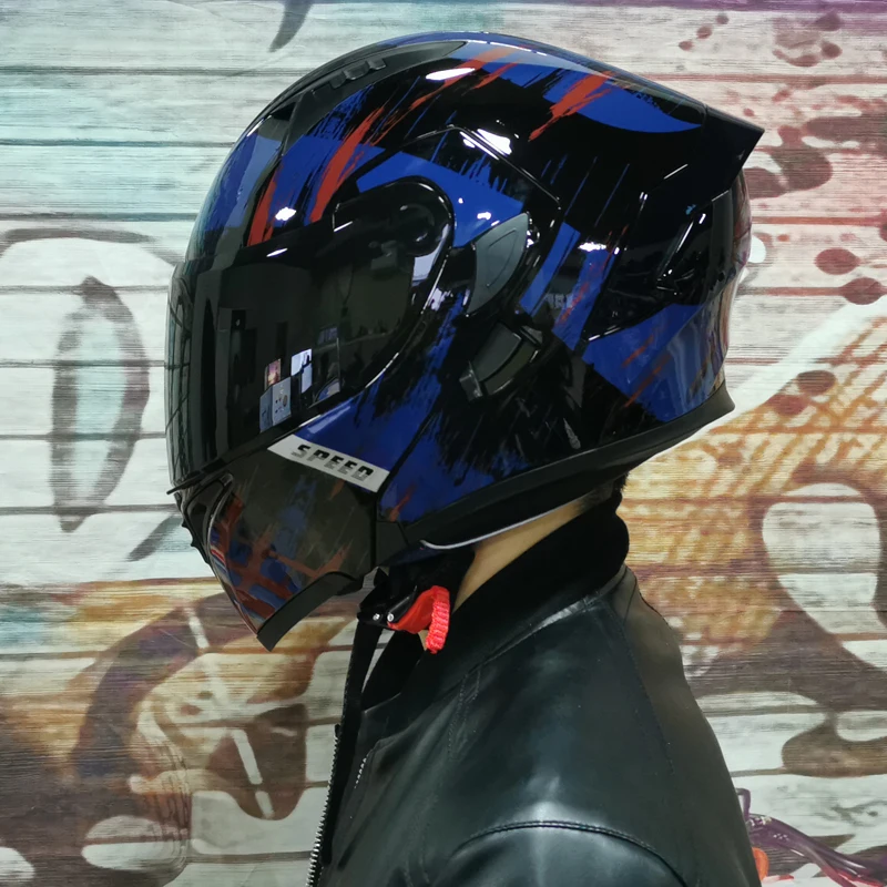 Latest cheap Modular Flip Motorcycle Helmet ORZ-991 Washable interior fiery Motocross Helmet  DOT Approved Safety