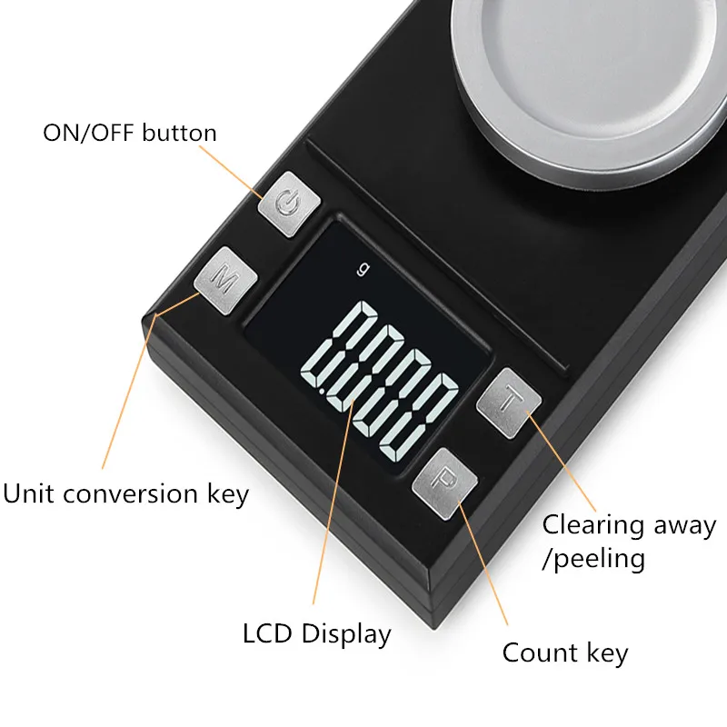 100g/50g/20g Mini Digital Waage Hohe Genauigkeit 0,001 Taschenwaage Schmuck Gold Gramm Balance Gewicht für Heilkräuter Labor – Detail 5