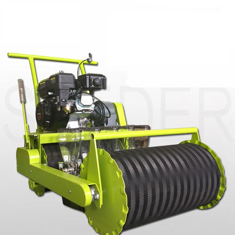 10 Lines Gasoline Engine Self-Propelled Vegetable Planter, Carrot, Rapeseed, Small Seeder Hand-Push Precision Seeding Machine