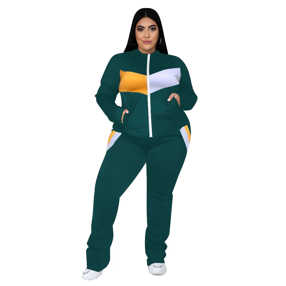 Ensemble de survêtement deux pièces pour femme, manteau et pantalon de survêtement, vêtements de sport, jogging imbibé, grande taille 5XL, vente en gros, livraison directe, nouveau