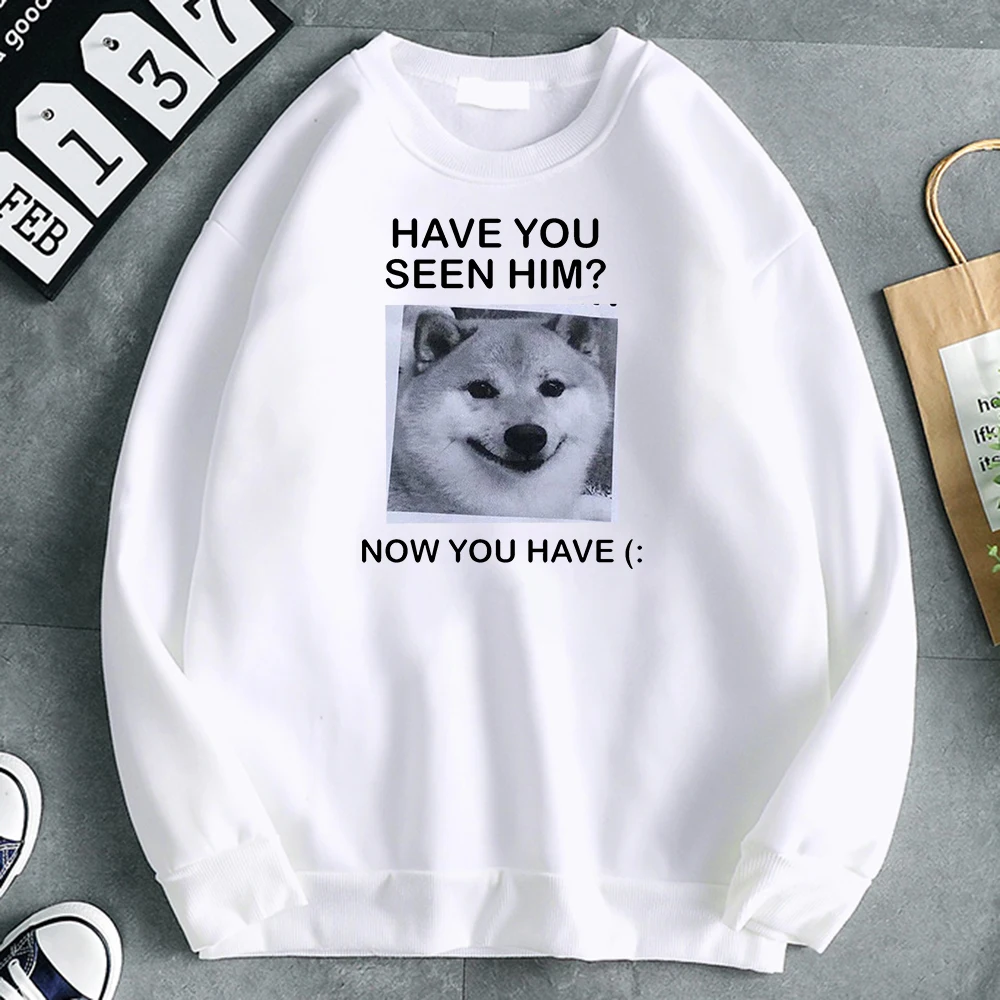 

Hoody Shiba Inu Now You Have Printing Men's Sweatshirt Thermal Vintage Mens Hoodie Soft Brand Hoodies Plus Size Winter Clothes