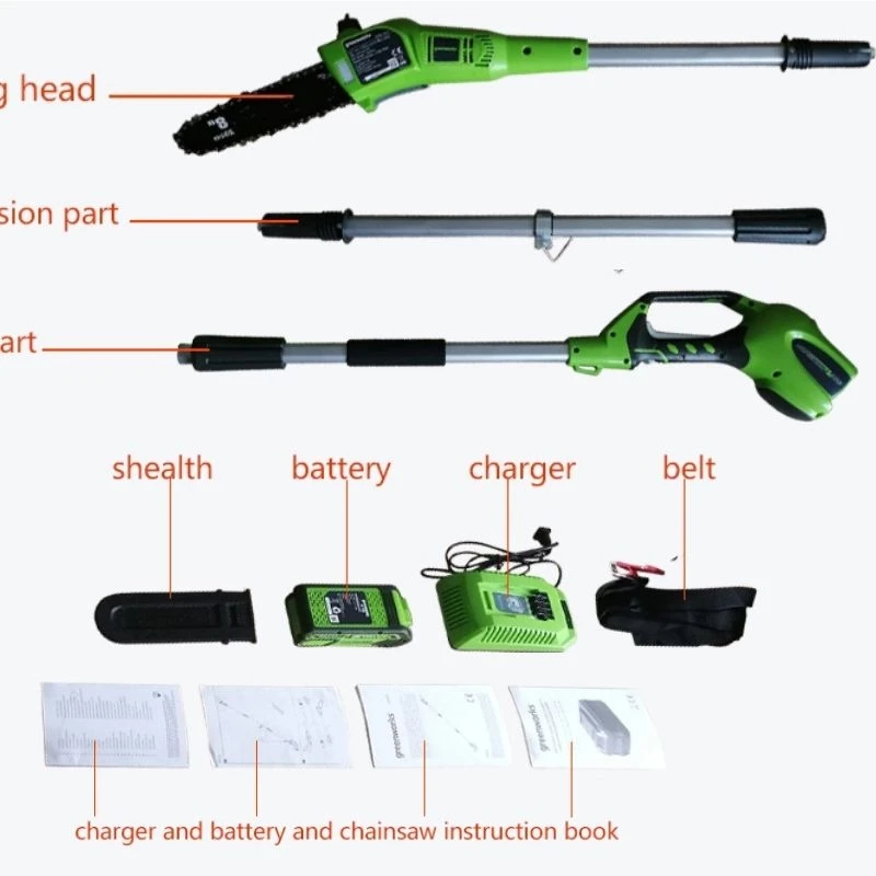 40V High Quality Telescoping Long Pole Electric Chainsaw Cordless Chainsaw for Garden