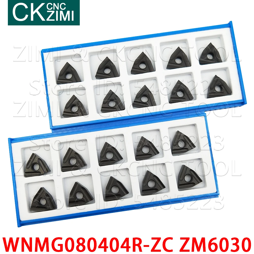 WNMG080404R-ZC ZM6030 WNMG 080404R 카바이드 인서트 슬롯 블레이드 터닝 인서트 CNC 금속 선반 공구 WNMG 080404 R for Steel