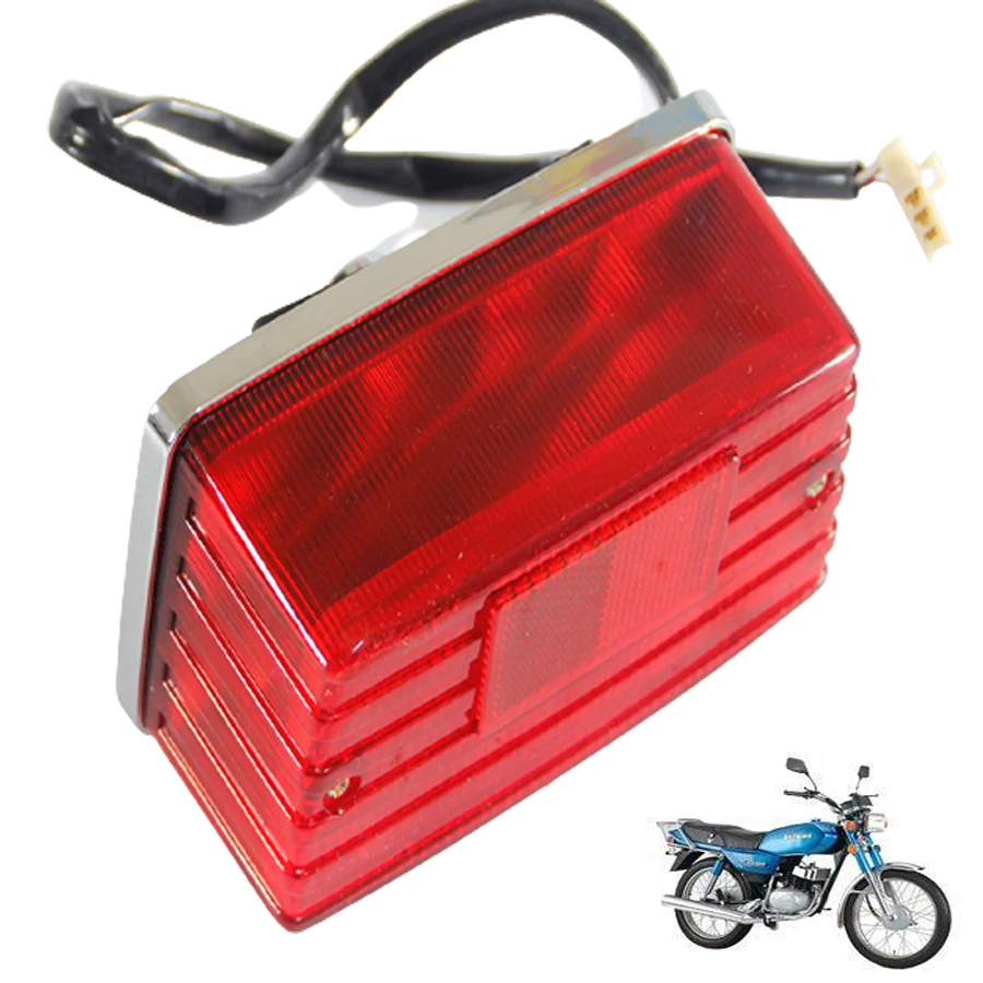 

E0452 Задний фонарь мотоцикла для Suzuki AX100 GS125 Задний фонарь стоп-сигнала Крышка объектива в сборе Аксессуары для квадроциклов