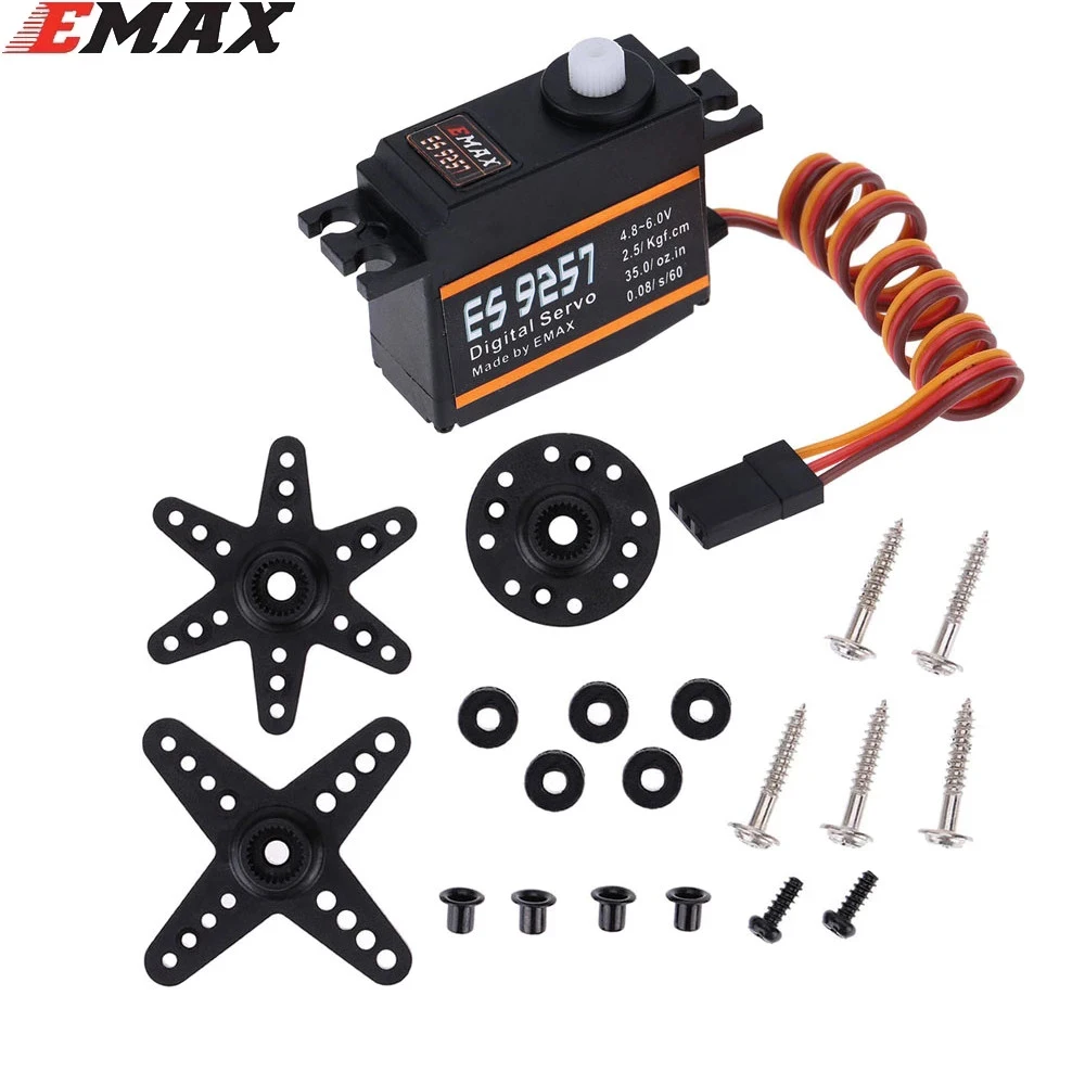 

EMAX ES9257 ES9258 Plastic Metal Micro Digital Servo 3D for 450 Helicopters Rotor Tail