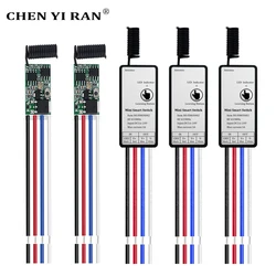 5pcs 433.92Mhz Universal Wireless DC3.6V 6V 9V 12V24V Remote Control Switch 1 CH RF Relay Receiver LED Light Controller DIY Kit