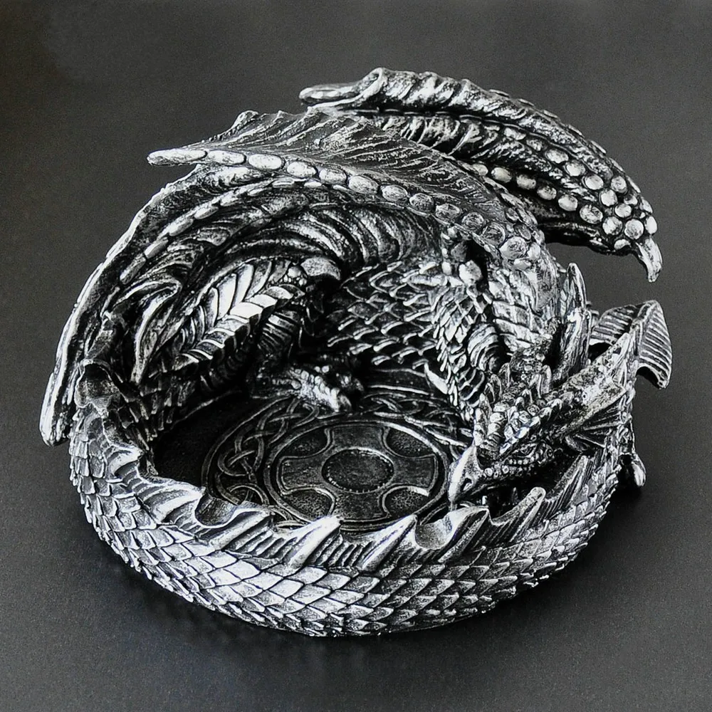 

European Retro Dragon Style Ashtray Fashion Office Ashtray Craft Home Decoration