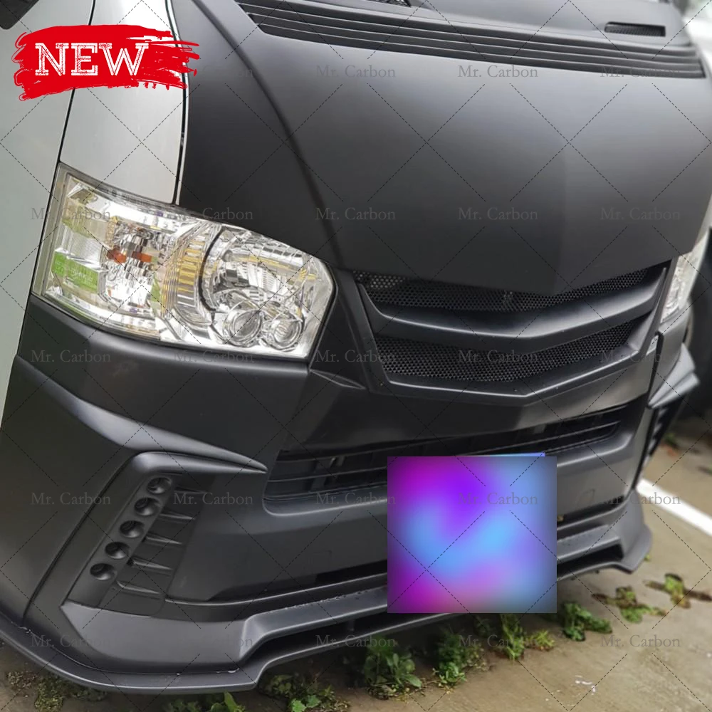SAD FRP BUMPER GRILLS FOR HIACE 200 2014-2018 CARBON FIBER GLASS
