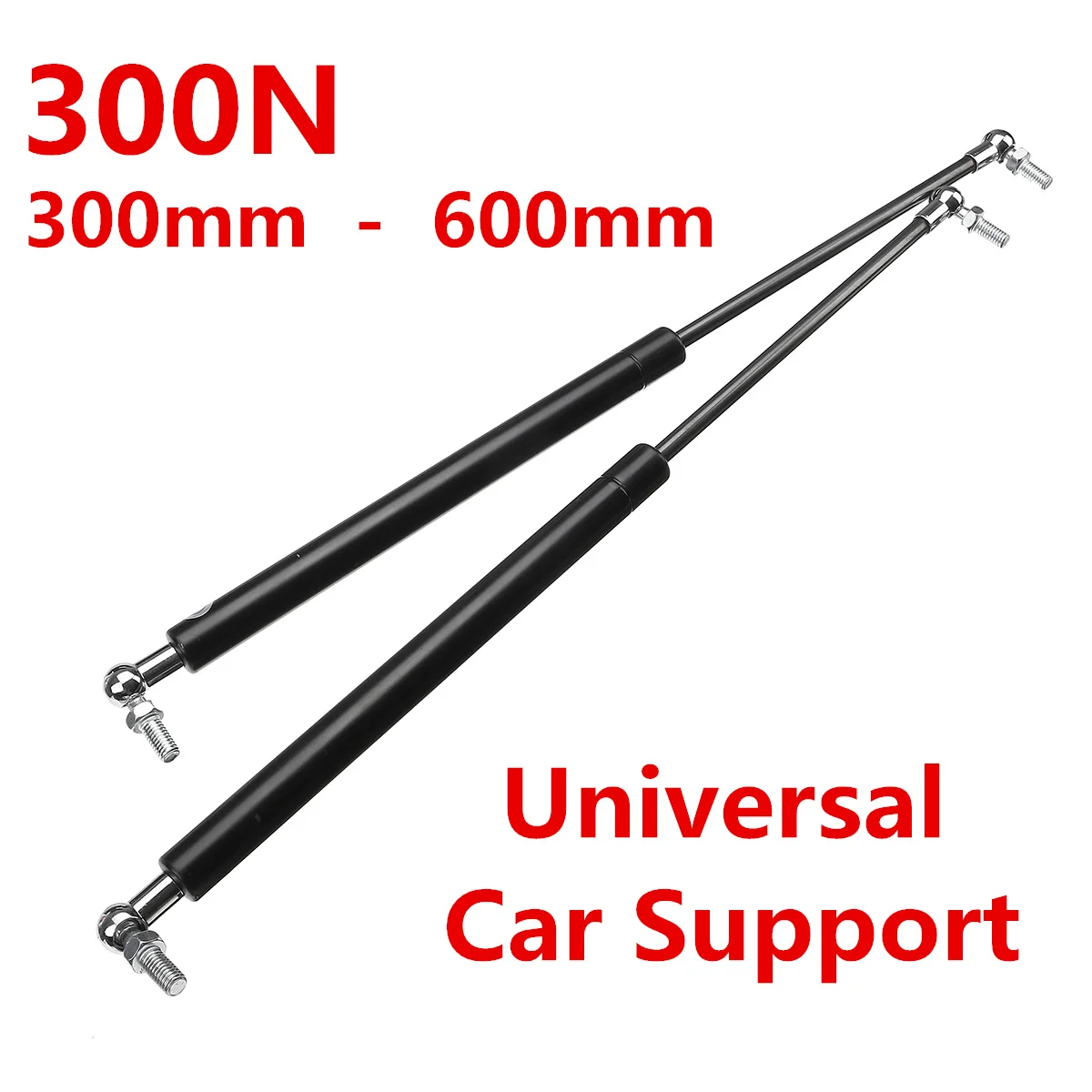 2X Universal 300-600mm 300N Car Struts Front Cover Bonnet Hood Rear Trunk Tailgate Boot Shock Lift Strut Support Bar Gas Spring