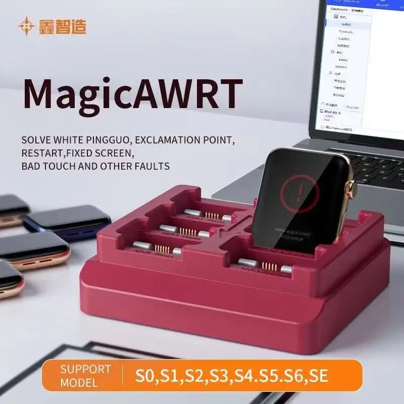 MagicAWRT-Adaptador Ibus AWRT, adaptador de recuperación, caja de restauración y soporte de herramienta de reparación para iWatch Ibus SE S0 S1 S2 S3 S4 S5 S6