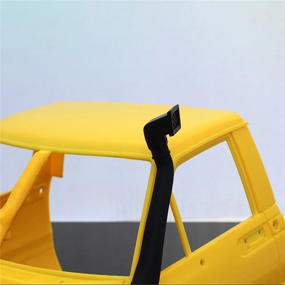 Simülasyon kauçuk Safari şnorkel için 1/10 RC paletli araç Tamiya TF2 Pajero Hilux RC araba parçaları aksesuarları