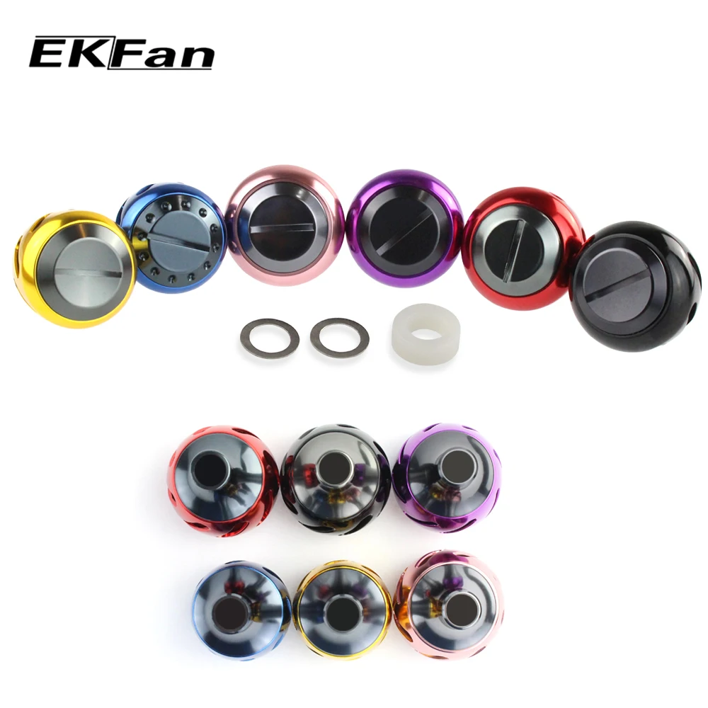 EKFan CNC Process Aluminum Alloy Fishing Reel Handle Knobs 30/35/40MM For Spinning Reels Fishing Tackle Accessory